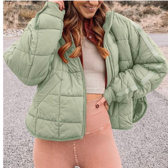 KYL Active Quilted Green Puffer Jacket - Picture 1 of 13